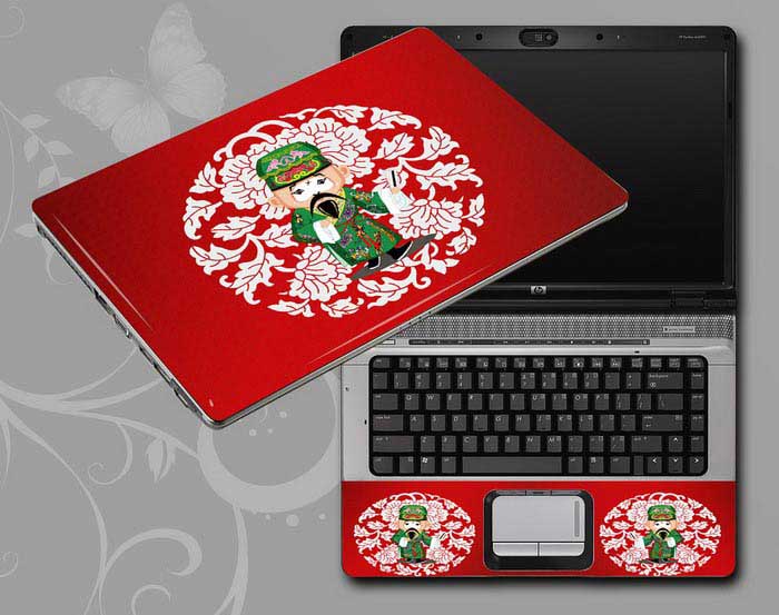 decal Skin for SONY VAIO Fit 14E Series SVF14218SA Red, Beijing Opera,Peking Opera Make-ups laptop skin