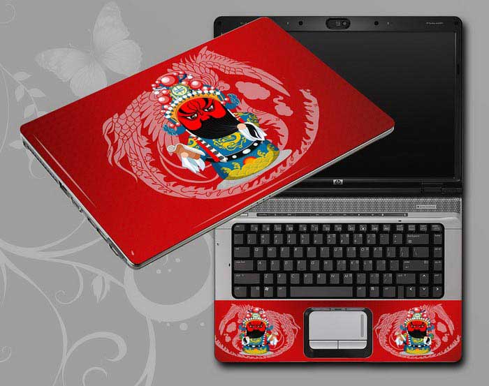 decal Skin for HP Pavilion x360 15-dq0500ng Red, Beijing Opera,Peking Opera Make-ups laptop skin