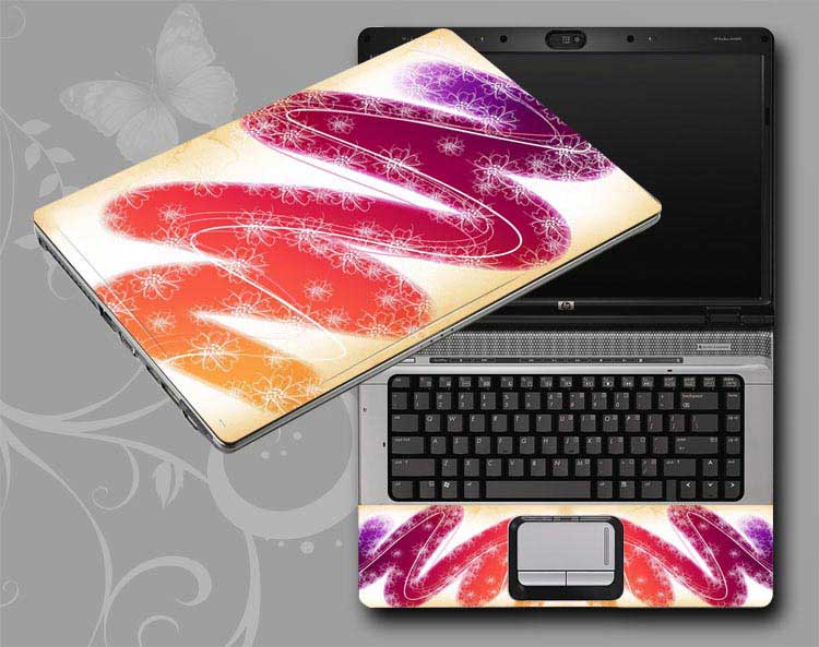 decal Skin for MSI Summit E16 Flip A13VFT vintage floral flower floral laptop skin