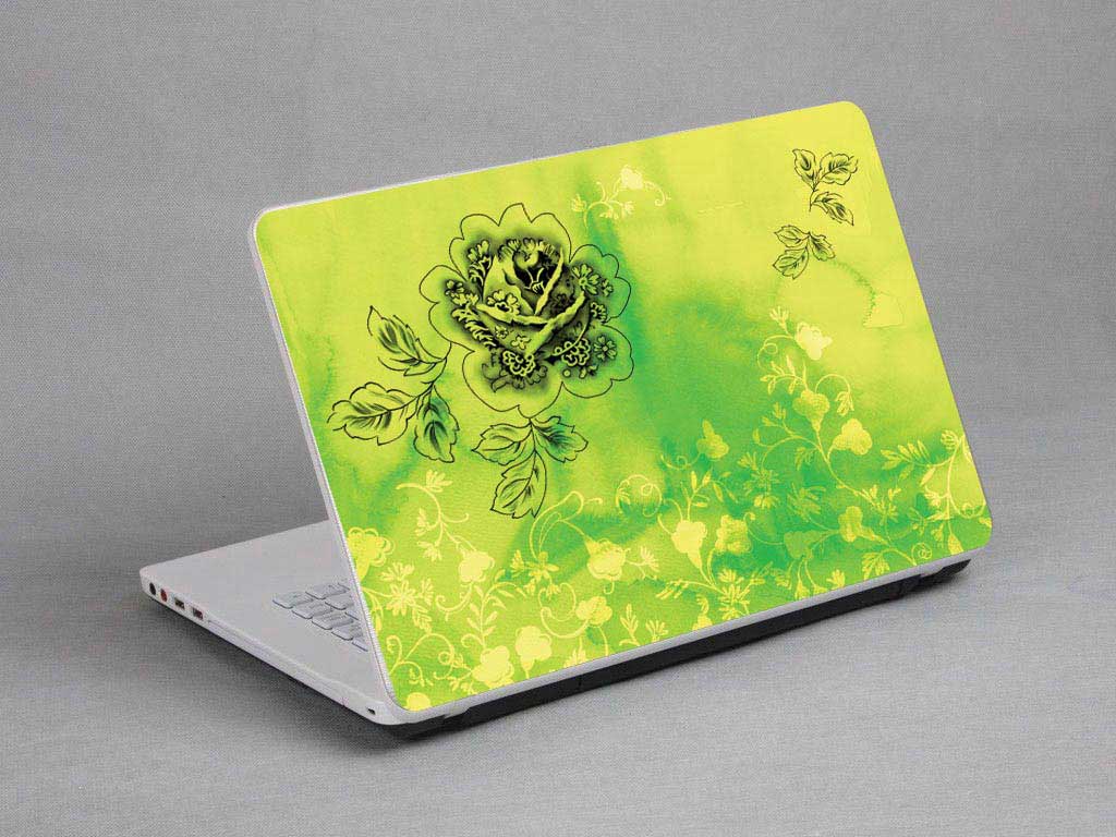 decal Skin for ACER Aspire ES 15 ES1-572 Flowers, watercolors, oil paintings floral laptop skin