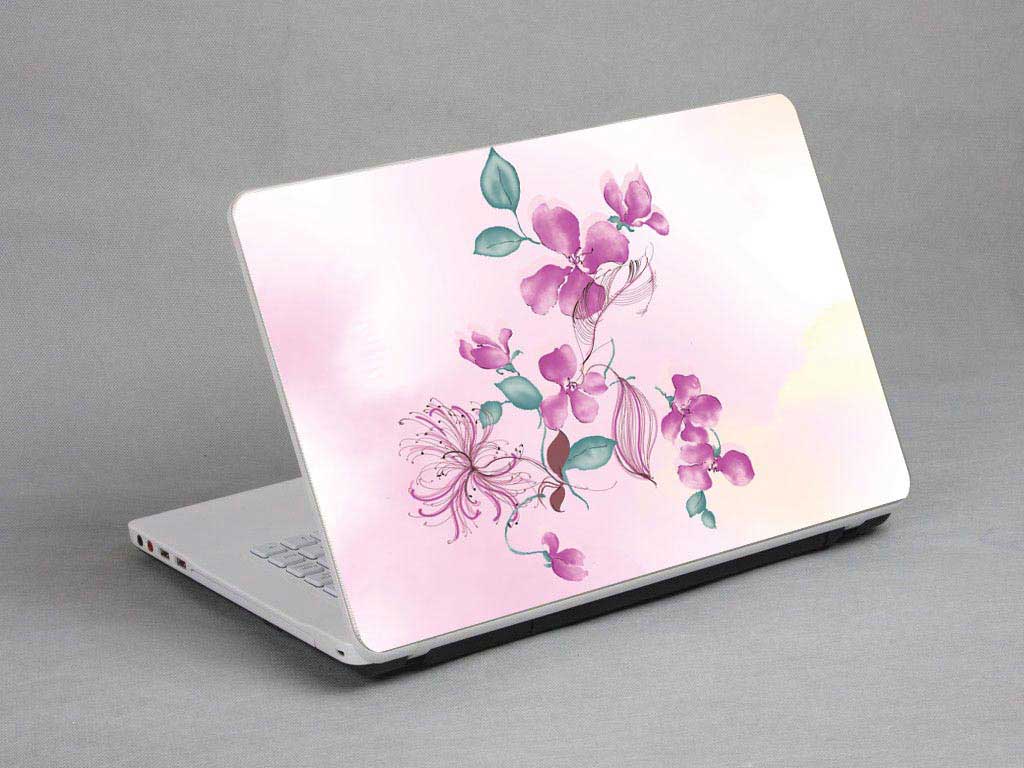 decal Skin for TOSHIBA Satellite L50D-BST2NX1 Flowers, watercolors, oil paintings floral laptop skin