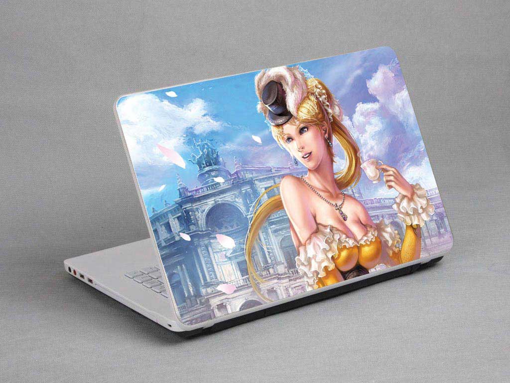 decal Skin for SAMSUNG Notebook Odyssey 15.6 NP800G5M-X01US Games, Cartoons, Fairies, Castles laptop skin
