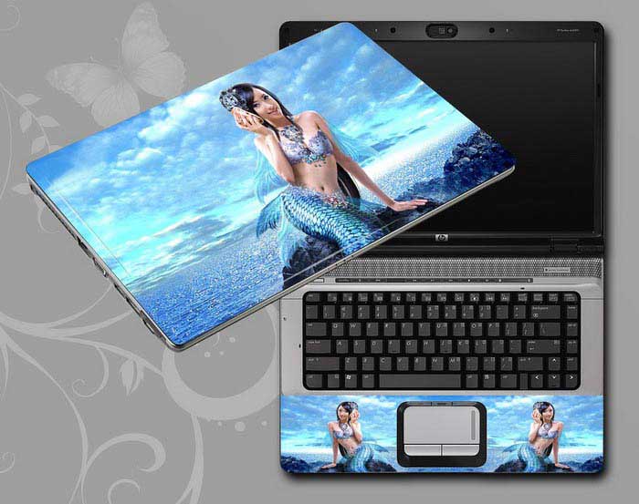 decal Skin for ASUS ROG Strix G15 (2020) Gaming Laptop G512LV-ES74 Beauty, Mermaid, Game laptop skin