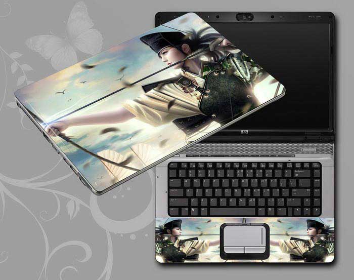 decal Skin for TOSHIBA Satellite C660-117 Game Beauty Characters laptop skin