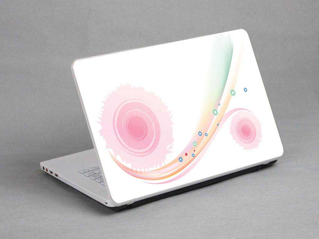 decal Skin for APPLE MacBook Pro MD322LL/A Bubbles, Colored Lines laptop skin