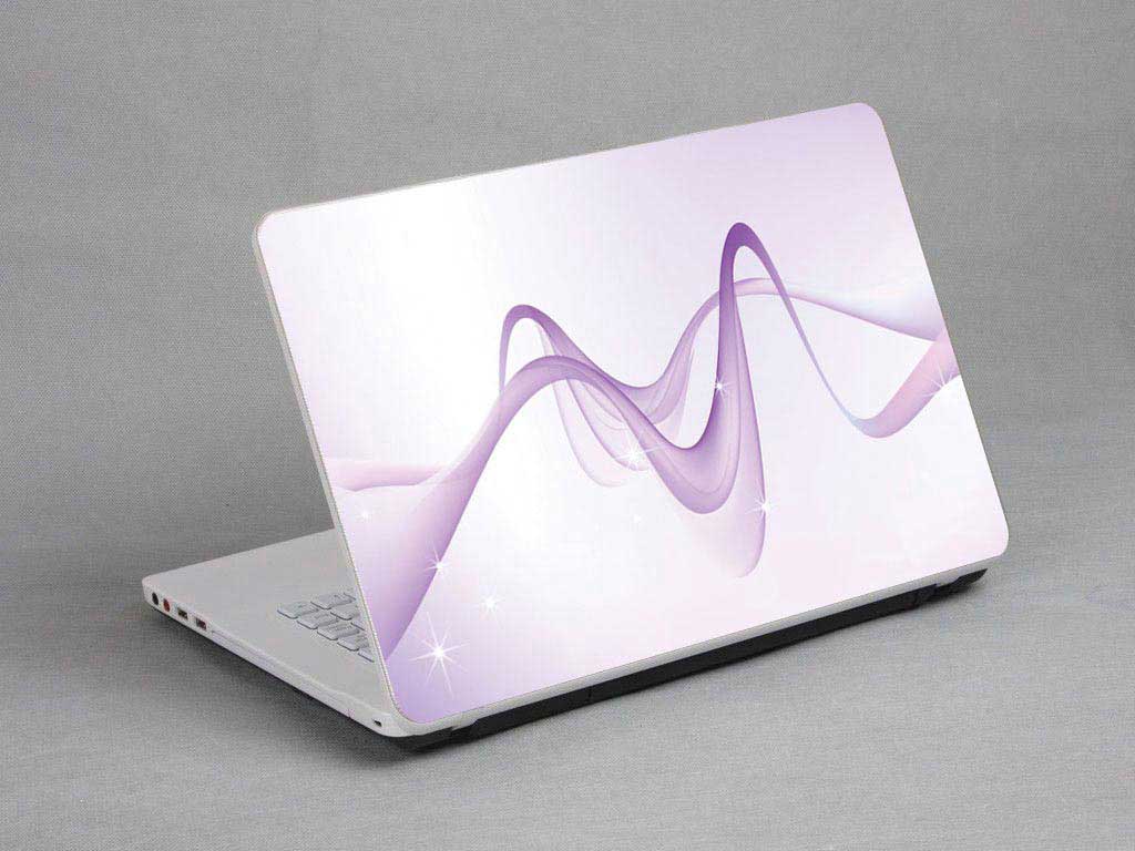 decal Skin for CLEVO W547KW Bubbles, Colored Lines laptop skin