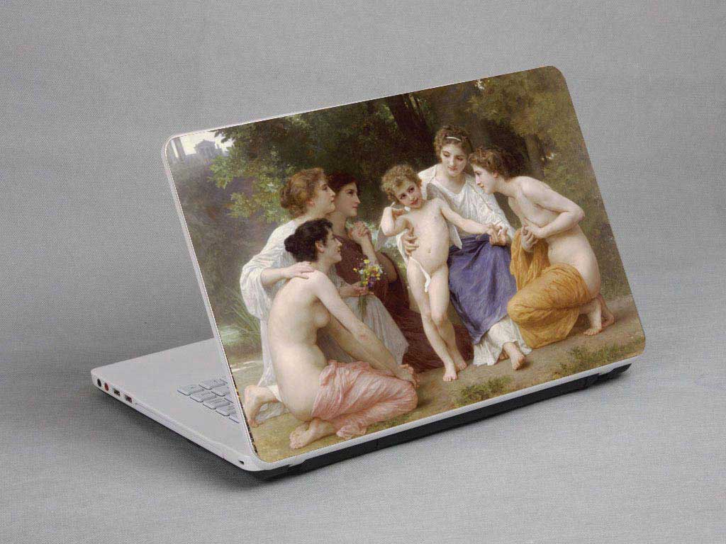 decal Skin for CLEVO W655SF Woman, oil painting. laptop skin