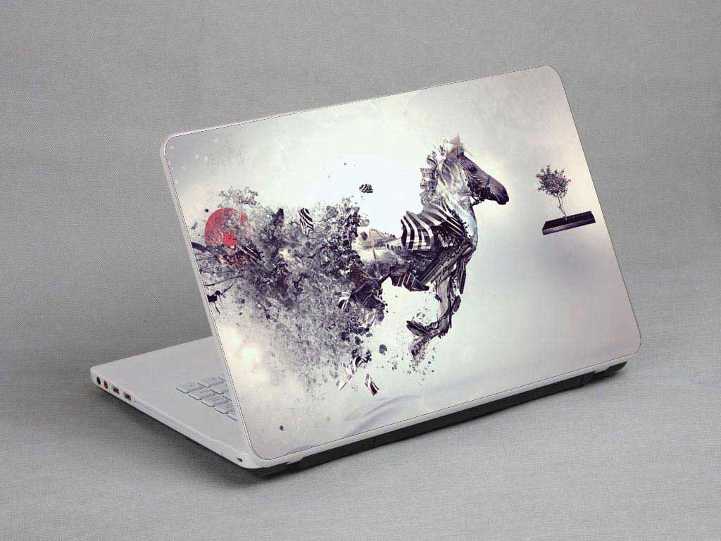 decal Skin for SAMSUNG Series 6 NP600B4C-A01FR Exploding zebras, trees laptop skin
