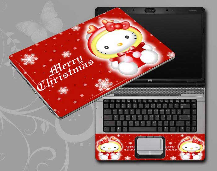decal Skin for TOSHIBA Satellite S970 Hello Kitty,hellokitty,cat Christmas laptop skin