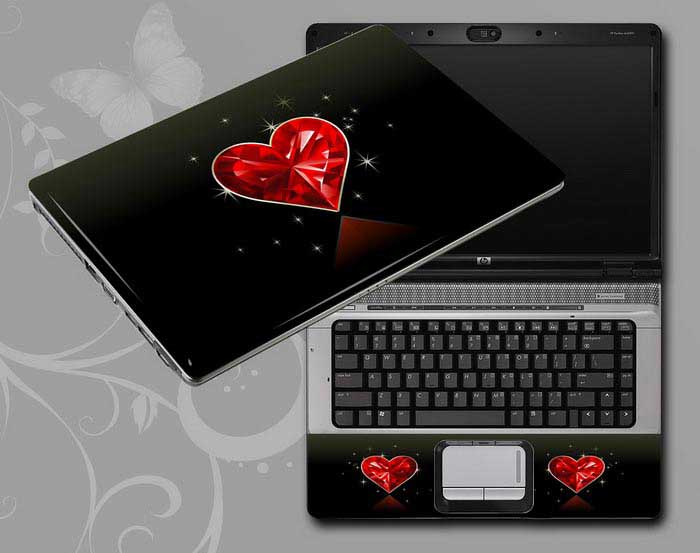 decal Skin for MSI Vector GP76 12UGS-298 Love, heart of love laptop skin