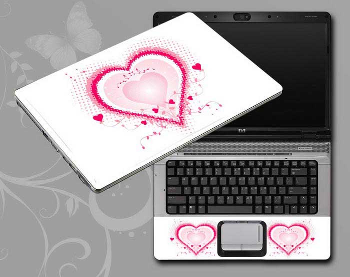 decal Skin for MSI Stealth 17M A12UE Love, heart of love laptop skin