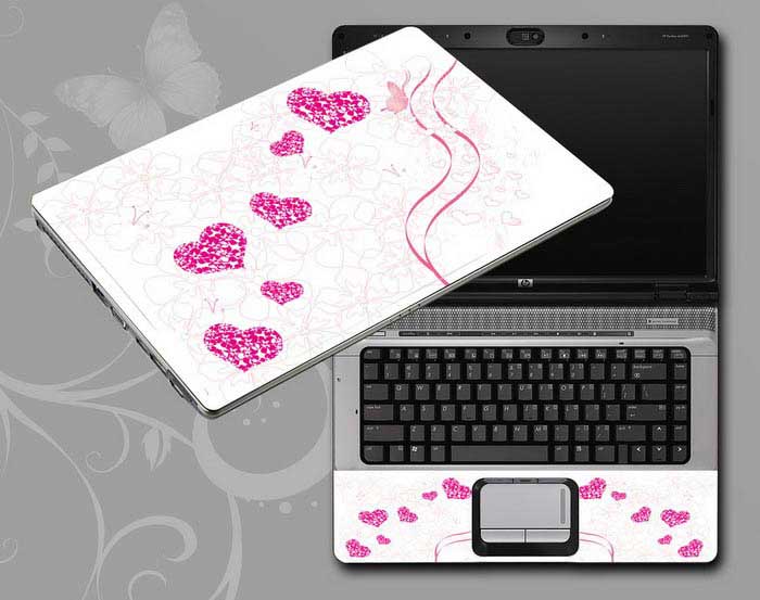 decal Skin for MSI Pulse GL76 12UEK-052 Love, heart of love laptop skin