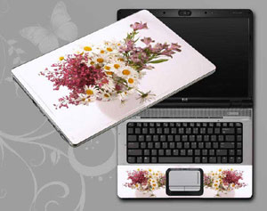 Butterflies, flowers. floral Laptop decal Skin for FUJITSU LIFEBOOK P772 1734-456-Pattern ID:1