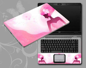 Flowers and women floral Laptop decal Skin for SONY VAIO VGN-AW290 19238-148-Pattern ID:148