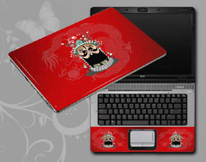 Red, Beijing Opera,Peking Opera Make-ups Laptop decal Skin for SONY VAIO VGN-AW290 19238-188-Pattern ID:188