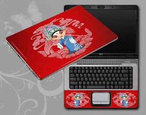Red, Beijing Opera,Peking Opera Make-ups Laptop decal Skin for DELL Latitude 7320 25087-189-Pattern ID:189