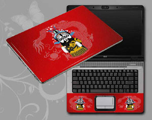 Red, Beijing Opera,Peking Opera Make-ups Laptop decal Skin for DELL Vostro 14 5455 54217-197-Pattern ID:197