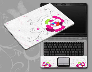 vintage floral flower floral   flowers Laptop decal Skin for SONY Vaio VGN-AW310J/H 19252-21-Pattern ID:21