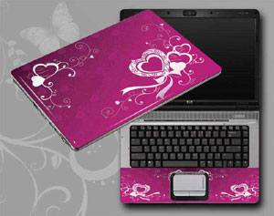 Flowers, butterflies, leaves floral Laptop decal Skin for ASUS ProArt StudioBook Pro 17 W700G3T 17790-266-Pattern ID:266
