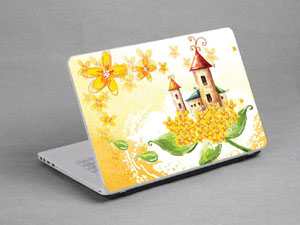 Flowers Castles floral Laptop decal Skin for ASUS K53SV-B1 1134-308-Pattern ID:308