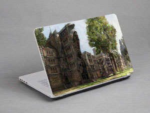 Ancient Castles Laptop decal Skin for FUJITSU LifeBook T4310 1737-310-Pattern ID:310