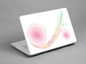 Bubbles, Colored Lines Laptop decal Skin for ASUS N53SV 1156-336-Pattern ID:336