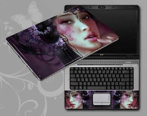 Game Beauty Characters Laptop decal Skin for MSI GT680R/GX680R/GT683R/GT683DXR/GX660DXR 53113-39-Pattern ID:39