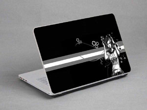 The girl who listens to the music Laptop decal Skin for MSI GS70 6QD STEALTH 10747-403-Pattern ID:403
