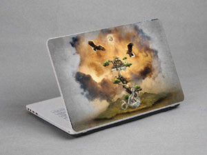 Eagles, trees, crocodiles. Laptop decal Skin for DELL Inspiron 13 7000 Series 11091-423-Pattern ID:423