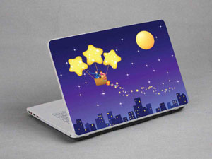 Moon, Star, City Laptop decal Skin for DELL Inspiron 14 14-3452 11084-449-Pattern ID:449