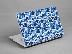 Blue, white, purple, camouflage,camo Laptop decal Skin for FUJITSU LIFEBOOK AH550 1765-463-Pattern ID:462