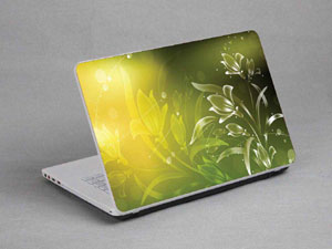 Transparent flowers floral Laptop decal Skin for MSI GT80S TITAN SLI 11378-473-Pattern ID:472
