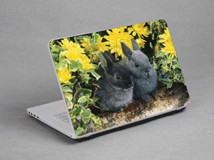 Grey Rabbit Laptop decal Skin for CLEVO P377SM-A 9340-483-Pattern ID:482