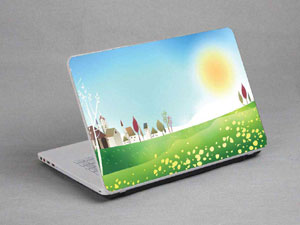 Comics, Cities, Fields, The Sun Laptop decal Skin for CLEVO P377SM-A 9340-487-Pattern ID:486