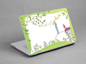 Comics, cartoons, a family. Laptop decal Skin for SONY VAIO Fit 15E SVF1531GSAW 8509-508-Pattern ID:507