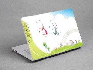 Comics, cartoons, a family. Laptop decal Skin for SONY VAIO Fit 15E SVF1531GSAW 8509-509-Pattern ID:508
