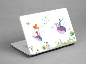 Comics, cartoons, a family. Laptop decal Skin for SONY VAIO Fit 15E SVF1531GSAW 8509-510-Pattern ID:509