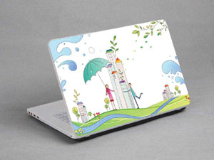 Comics, cartoons, a family. Laptop decal Skin for SONY VAIO Fit 15E SVF1531GSAW 8509-511-Pattern ID:510
