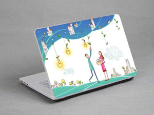 Comics, cartoons, a family. Laptop decal Skin for SONY VAIO Fit 15E SVF1531GSAW 8509-512-Pattern ID:511