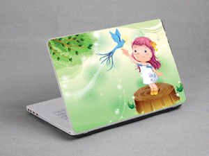 Anime, little girl. Laptop decal Skin for SONY VAIO Fit 15E SVF1531GSAW 8509-550-Pattern ID:549