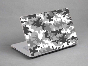 Camouflage, White Grey,camo Laptop decal Skin for SONY VAIO Fit 15E SVF1531GSAW 8509-551-Pattern ID:550