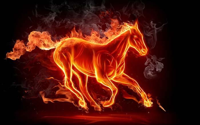 Fire Horse Mouse pad for HP 14-cf3012no 