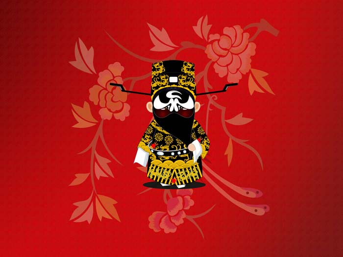 Red, Beijing Opera,Peking Opera Make-ups Mouse pad for ASUS G58JW 