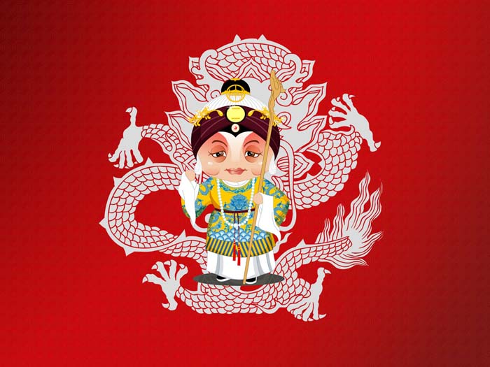 Red, Beijing Opera,Peking Opera Make-ups Mouse pad for HP 14-cf0013dx 