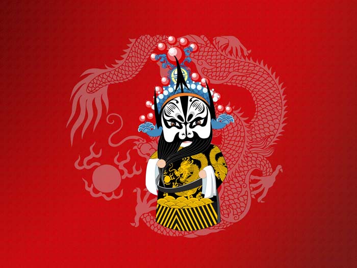 Red, Beijing Opera,Peking Opera Make-ups Mouse pad for ACER Aspire One AOD255-2934 
