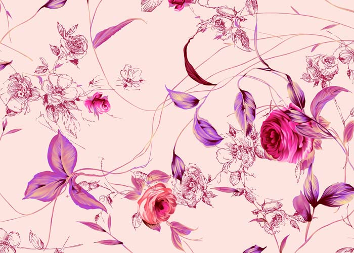 vintage floral flower floral Mouse pad for SAMSUNG QX410-S02 