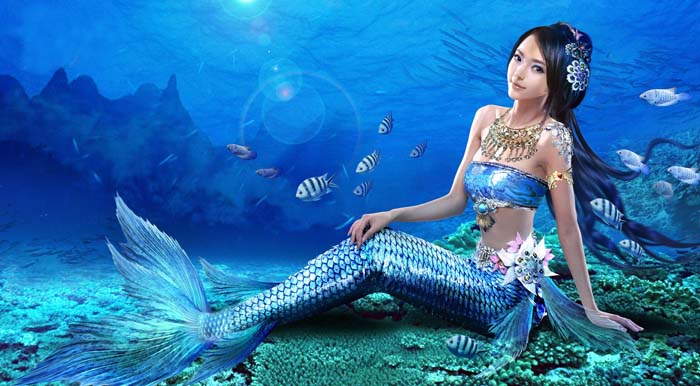Beauty, Mermaid, Game Mouse pad for ASUS F556UJ 