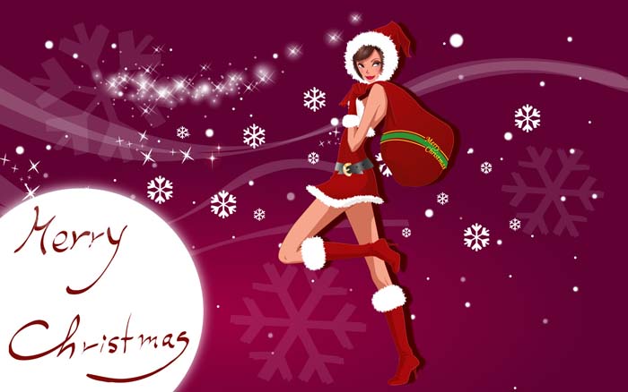Merry Christmas Mouse pad for SONY VAIO Fit 14E SVF14212CXW 