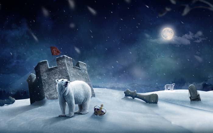 Polar Bear, Castle, Chess Mouse pad for HP Envy dv6-7201tx 