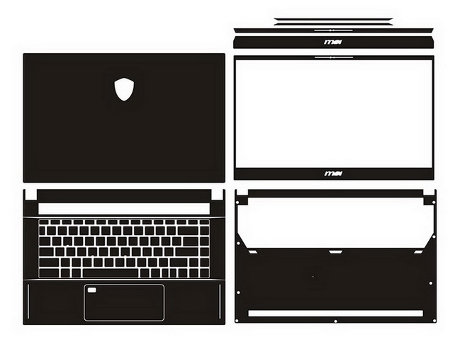 laptop skin Design schemes for MSI Creator 15 A10SFS-287